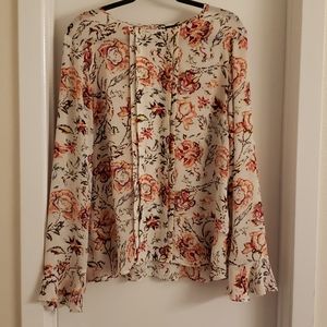Floral Work Top Blouse